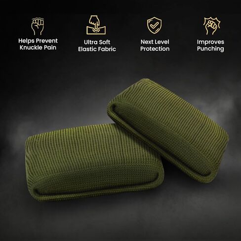 BeSAVAGE Hand Wraps with Knuckle Guards ǀ Knuckle Pads and Hand Wrap for Boxing, MMA, Muay Thai, Kickboxing ǀ EZ-Off & On Knuckle Protection for Men Women Youth in Kuwait