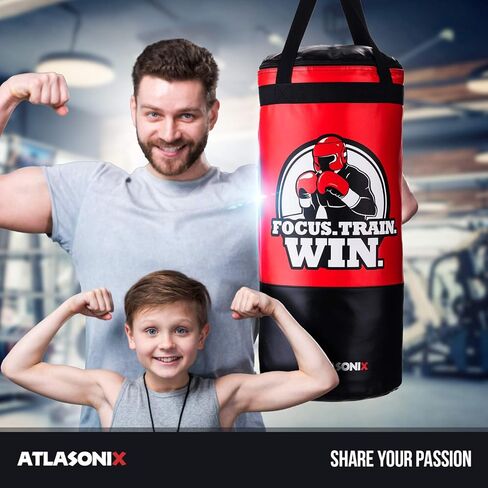 كيس ملاكمة معلق للاطفال لـ السقف/الجدار 0.6 متر، كيس ملاكمة غير مملوء بنمط احترافي للشباب للتدريب على فنون الدفاع عن النفس والملاكمة والكاراتيه للاولاد والبنات من سن 5 الى 15 سنة القفازات غير متضمنة in Kuwait