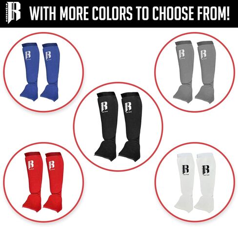 RIMSports Muay Thai Shin Guards Kickboxing Premium MMA Shin Guards و Shin Pads مثالية لحماية الساق المصارعة، السجال، Muay Thai، Kickboxing والكاراتيه in Kuwait