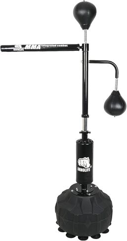 INNOLIFE Boxing Equipment 360° Spinning Bar Free Standing with 2 Punching Ball，Boxing Training Target Reflex Speed Bag in Saudi Arabia