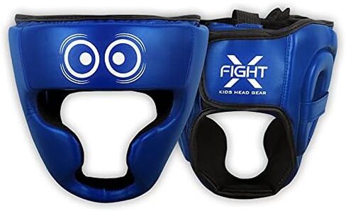 FightX Kids Boxing Headgear MMA Kickboxing Muay Thai SELF Defence Training Gear for Boys and Girls Protection Synthetic Leather MMA UFC Fighting Head Guard Sparring Kickboxing Headgear for Kids in Kuwait