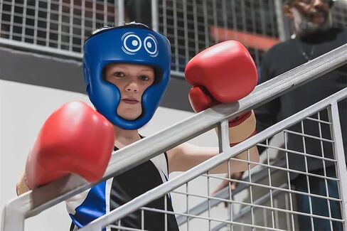 FightX Kids Boxing Headgear MMA Kickboxing Muay Thai SELF Defence Training Gear for Boys and Girls Protection Synthetic Leather MMA UFC Fighting Head Guard Sparring Kickboxing Headgear for Kids in Kuwait