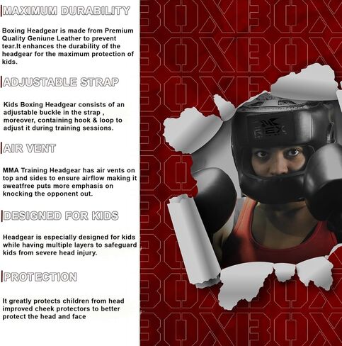 أغطية رأس ريكس للأطفال للملاكمة، وتدريبات فنون القتال المختلطة والكيك بوكسينغ، والخدود، وحماية الأذن، وأغطية رأس للسجال، والمواي تاي، والتايكوندو والكاراتيه in Kuwait