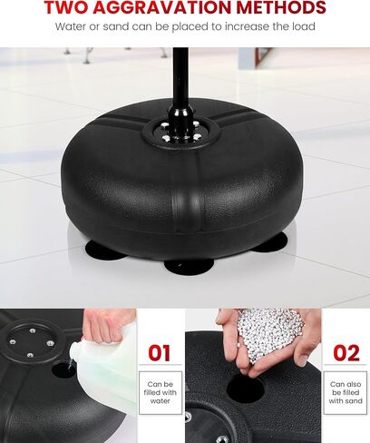 INNOLIFE Boxing Bar with Punching Bag for Kids, Adjustable Height Boxing Spinning Bar, Boxing Speed Trainer Free Standing Reflex Punching Ball Boxing Equipment for 6-12 Years in Saudi Arabia