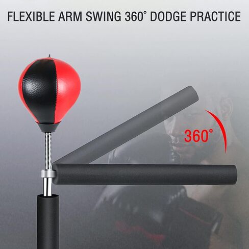 Veocore Boxing Spinning Bar, Free Standing Reflex Punching Ball, Height Adjustable Punching Bag with Reflex Bar for Teens Adults, Home Gym in Kuwait