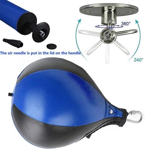 أكياس السرعة Kvittra للملاكمة، مجموعة حقيبة الضرب السريعة MMA مع دوارة معلقة، مضخة هواء، حلقات تسلق، مجموعة حقيبة الضرب دودج لتدريب الملاكمة مع مجموعة دوارة معلقة للتمرين in Kuwait