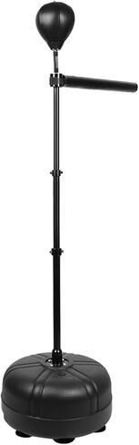 JELLYRATTBIT Boxing Bar Spinning Bar, Boxing Bar with Punching Bag, Height Adjustable Boxing Reflex Bar Boxing Equipment for Adults Teens, Black in Kuwait