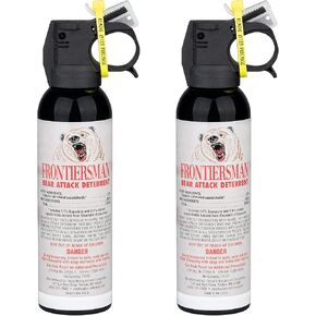 SABRE Frontiersman 7.9 fl oz. Bear Spray, Maximum Strength 2.0% Major Capsaicinoids, Powerful 30 ft. Range Bear Deterrent, Outdoor Camping & Hiking Protection, Quick Draw Holster & Multipack Options in Saudi Arabia