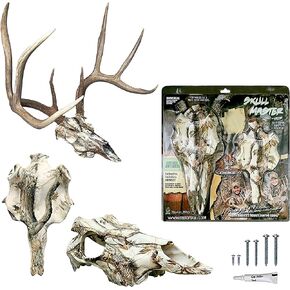 Mountain Mike’s Skull Master Deer Antler Mount Kit - 3D European-Style Deer Mounting Kit - Compatible with Harvested and Shed Antlers - Rustic Home Decor Inspired by The Great Outdoors