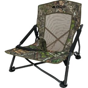 BOG Low Profile Turkey Ground Blind Chair with Rugged Construction, Aluminum Frame, Extended Seat Area, Quiet Setup, Breathable Textilene Fabric, and Carry Bag for Hunting, Shooting, and Outdoors in Saudi Arabia