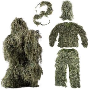 VIVO Ghillie Suits, Adult and Youth Sizes, Dry Grass, Leaf, and Woodland Camo Styles in Kuwait