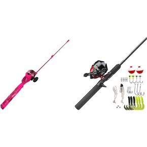 Zebco Splash Kids Spincast Reel and Fishing Rod Combo, 29" Durable Floating Fiberglass Rod with Tangle-Free Design, Oversized Reel Handle Knob, Pre-Spooled with 6-Pound Zebco Fishing Line