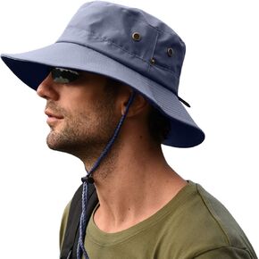 AJG Outdoor Fishing Hat Foldable UPF 50+ Protection Boonie Hat for Safari Fishing Hiking Camping Gardening