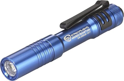 Streamlight 66608 MicroStream 250-Lumen EDC مصباح يدوي صغير الحجم للغاية مع بطارية USB قابلة لإعادة الشحن، عبوة بيع بالتجزئة شفافة، ذئب البراري in Saudi Arabia