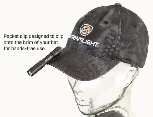 Streamlight 66608 MicroStream 250-Lumen EDC مصباح يدوي صغير الحجم للغاية مع بطارية USB قابلة لإعادة الشحن، عبوة بيع بالتجزئة شفافة، ذئب البراري in Saudi Arabia