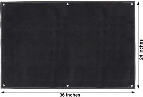 Tactical Patch Display Panel Holder Board for Military Army Combat Morale Uniform Hook and Loop Emblems, 43 Inches x 27.5 Inches (Large), with 1 Flag Patch Included in Kuwait