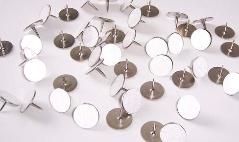 White Reflective Tacks (100 Pack) Trail Marking Tacks, Glow Tacks, Hiking Markers, Trail Marking Reflectors, Mark Trail Reflective Thumb Tacks for Hunting, White Tacks with Included LED Keychain Light in Saudi Arabia