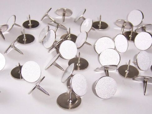 White Reflective Tacks (100 Pack) Trail Marking Tacks, Glow Tacks, Hiking Markers, Trail Marking Reflectors, Mark Trail Reflective Thumb Tacks for Hunting, White Tacks with Included LED Keychain Light in Saudi Arabia
