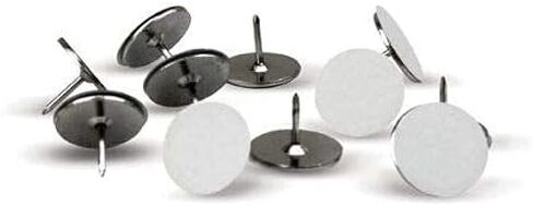 White Reflective Tacks (100 Pack) Trail Marking Tacks, Glow Tacks, Hiking Markers, Trail Marking Reflectors, Mark Trail Reflective Thumb Tacks for Hunting, White Tacks with Included LED Keychain Light in Saudi Arabia