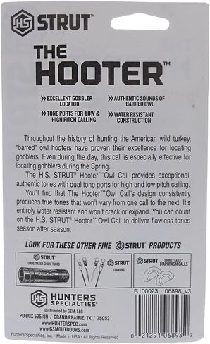 هانترز سبيشاليتيز 1000212-SSI هانترز سبيشاليتيز The Hooter Owl Call - متعدد، غير متوفر in Saudi Arabia