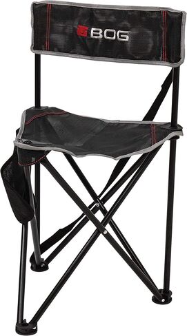 BOG Low Profile Turkey Ground Blind Chair with Rugged Construction, Aluminum Frame, Extended Seat Area, Quiet Setup, Breathable Textilene Fabric, and Carry Bag for Hunting, Shooting, and Outdoors in Kuwait