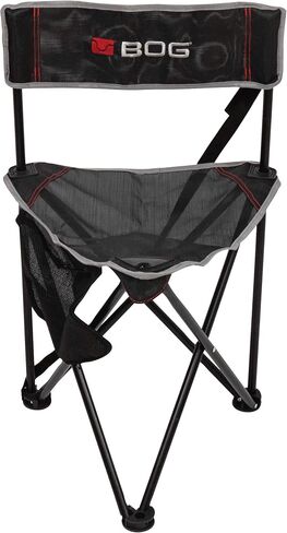BOG Low Profile Turkey Ground Blind Chair with Rugged Construction, Aluminum Frame, Extended Seat Area, Quiet Setup, Breathable Textilene Fabric, and Carry Bag for Hunting, Shooting, and Outdoors in Kuwait