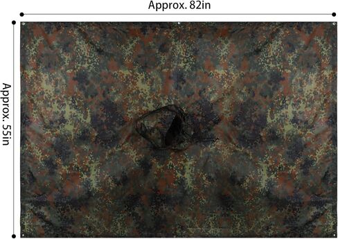 GRVCN Military Rain Poncho, Camouflage Raincoat Outdoor Waterproof Lightweight in Kuwait