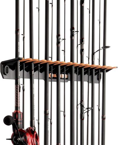 KastKing V15 Vertical Fishing Rod Holder, Black With Orange Rubber, 1 Pcs in Kuwait