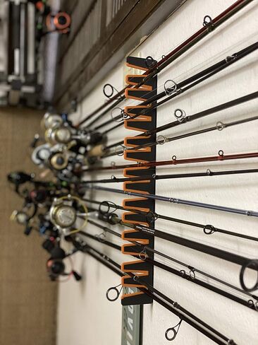 KastKing V15 Vertical Fishing Rod Holder, Black With Orange Rubber, 1 Pcs in Kuwait