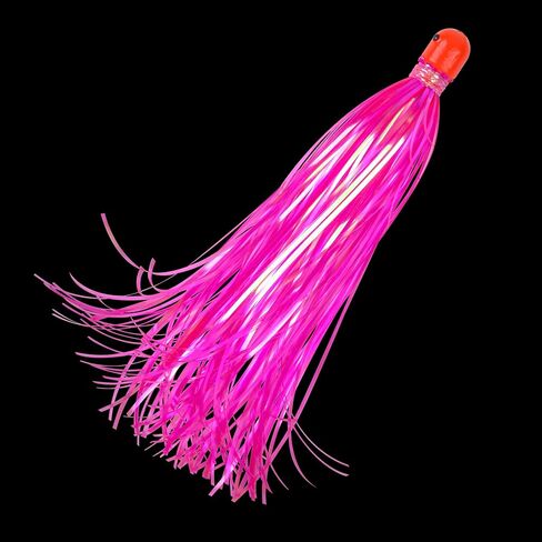 Mylar Skirt Trolling Lures 5.2in Fishing Mylar Skirts Trolling Teasers 3/8 oz Weighted Bullet Head Skirted Trolling Lures with Through-Hole for Mahi Tuna Wahoo Offshore Fishing in Kuwait