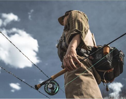 TEMPLE FORK OUTFITTERS NXT Black Label Freshwater Saltwater Moderate Action 4-Piece Fly Fishing Rods - Rod & Reel Kits Available in Kuwait