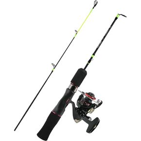 Goture Ice Fishing Reel & Rod Combo Ice Fishing Rod,High Visibility Ice Fishing Pole 23/24/28'' Medium/Medium Heavy/Extra Heavy for Man Women Kids