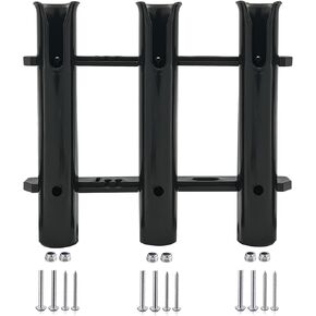 ISURE MARINE Fishing Rod Holder Bracket Wall Mounted Boat Side Mount Tool Holder Tube Links with Screws 2/3/4/6 Pole Tube (White/Black) in Kuwait