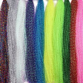 PHECDA PROFLY 10 Pack Crystal Flash Line Fly Tying Material for Fishing Lure Flies