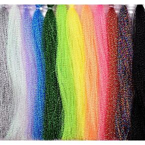 10 Pack Crystal Flash Line Fly Tying Material for Fishing Lure Flies in Saudi Arabia