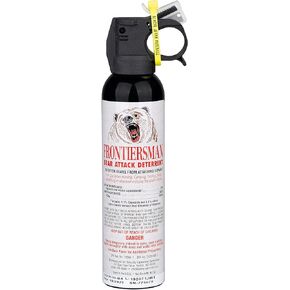 SABRE Frontiersman 9.2 oz. Bear Spray, Maximum Strength 2.0% Major Capsaicinoids, Powerful 35 ft. Range Bear Deterrent, Outdoor Camping & Hiking Protection, Quick Draw Holster & Multipack Options in Kuwait