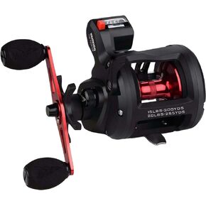 KastKing ReKon Round Baitcasting Fishing Reel, Conventional Baitcasting Reel, Line Counter/Level Wind Trolling Reel, Powerful Carbon Disc Drag, Durable Stainless Steel, Large Line Capacity