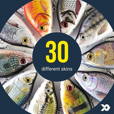 طُعم متحرك كلاسيكي مقاس 5.25 بوصة، طُعم صيد للسباحة الذاتية، قابل لإعادة الشحن عبر USB، جلد حقيقي ومحاكاة للسباحة in Kuwait