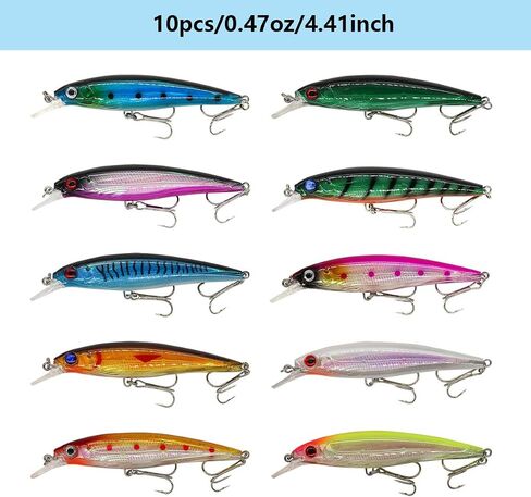 Fishing Lures Kit Set, Baits Tackle Including Crankbaits, Topwater Lures, Spinnerbaits, Worms, Jigs, Hooks, Tackle Box and More Fishing Gear Lures for Bass Trout in Saudi Arabia