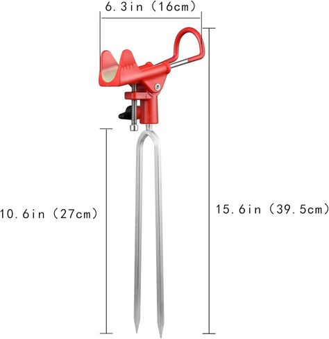 E-jades Fishing Rod Holders for Bank Fishing, Fishing Pole Holders for Ground, Bank Fishing Rod Rack Stand,Fish Pole Holder for Beach, Gifts for Men Birthday Day,360 Degree Adjustable-2 Pack in Saudi Arabia