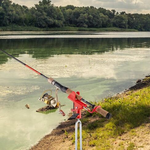 E-jades Fishing Rod Holders for Bank Fishing, Fishing Pole Holders for Ground, Bank Fishing Rod Rack Stand,Fish Pole Holder for Beach, Gifts for Men Birthday Day,360 Degree Adjustable-2 Pack in Saudi Arabia