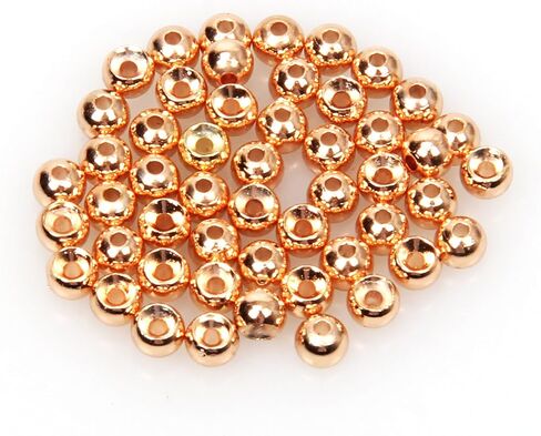 100 PCS Fly Tying Beads Tungsten Beads Nymph Head Ball Fly Tying Materials Hook Size 6#-20# 2.0 2.7 3.15 3.5 3.8 4.0 4.65 Nickle Gold Copper Silver Rainbow Color in Kuwait
