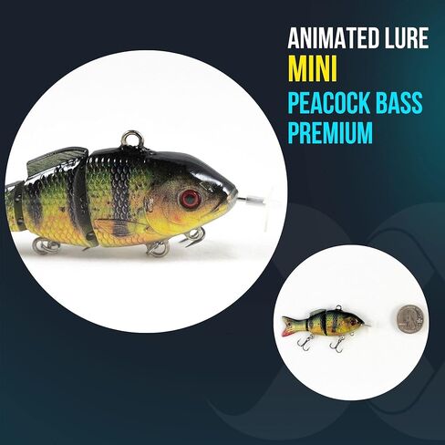 طُعم متحرك صغير مقاس 2.6 بوصة، طُعم صيد للسباحة الذاتية، قابل لإعادة الشحن عبر USB، جلد حقيقي ومحاكاة للسباحة in Kuwait