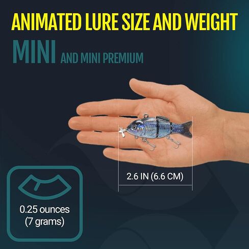 طُعم متحرك صغير مقاس 2.6 بوصة، طُعم صيد للسباحة الذاتية، قابل لإعادة الشحن عبر USB، جلد حقيقي ومحاكاة للسباحة in Kuwait