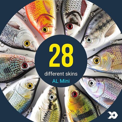 طُعم متحرك صغير مقاس 2.6 بوصة، طُعم صيد للسباحة الذاتية، قابل لإعادة الشحن عبر USB، جلد حقيقي ومحاكاة للسباحة in Kuwait