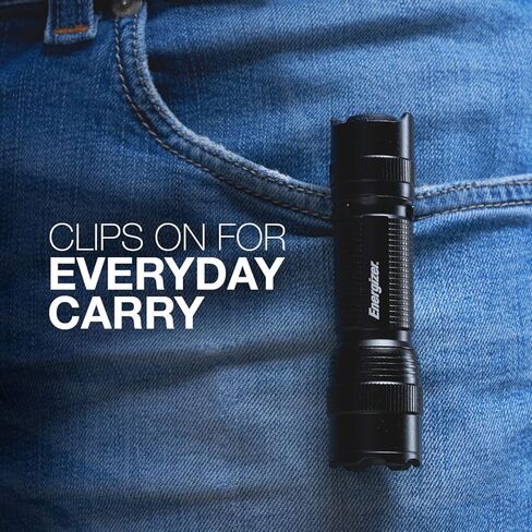 ENERGIZER LED Flashlights TAC-300 Pro, IPX4 Water Resistant Flash Light, Ultra Bright and Durable, Belt Clip (Batteries Included) in Kuwait