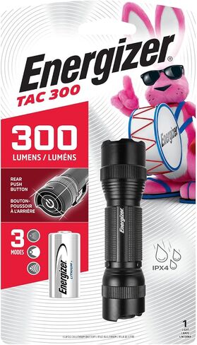 ENERGIZER LED Flashlights TAC-300 Pro, IPX4 Water Resistant Flash Light, Ultra Bright and Durable, Belt Clip (Batteries Included) in Kuwait