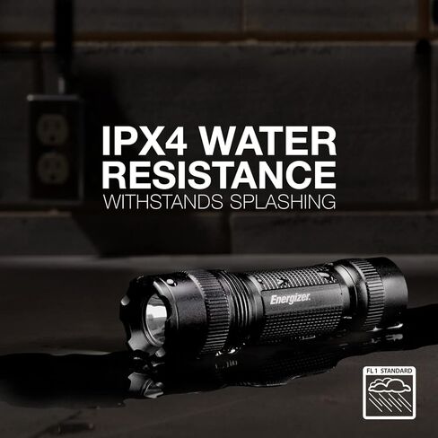 ENERGIZER LED Flashlights TAC-300 Pro, IPX4 Water Resistant Flash Light, Ultra Bright and Durable, Belt Clip (Batteries Included) in Kuwait