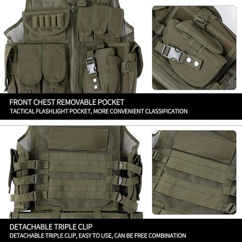 WOAIKEQING Tactical Vest Tactical Mesh Tank Top with Detachable Belt & Holster for outdoor Ultra-Light Breathable Training in Saudi Arabia