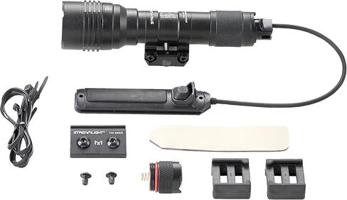 Streamlight 88066 ProTac Rail Mount HL-X 1000-Lumen Multi-Fuel Weapon Light with Remote Switch, Tail Switch, Clips, and CR123A Batteries, Box, Black in Kuwait